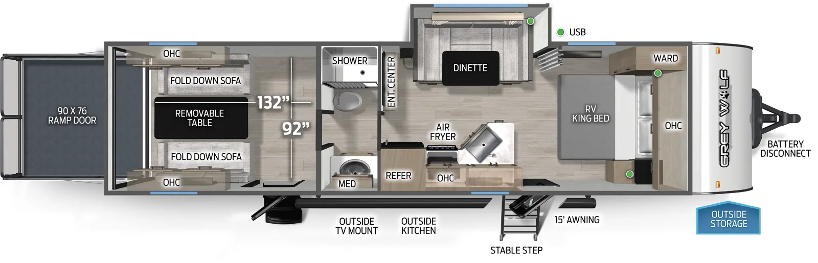 Cherokee Black Label 27RRBL Floorplan